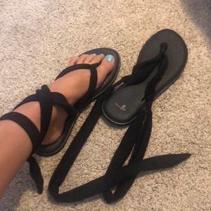 Sanuks Tie Up Sandals